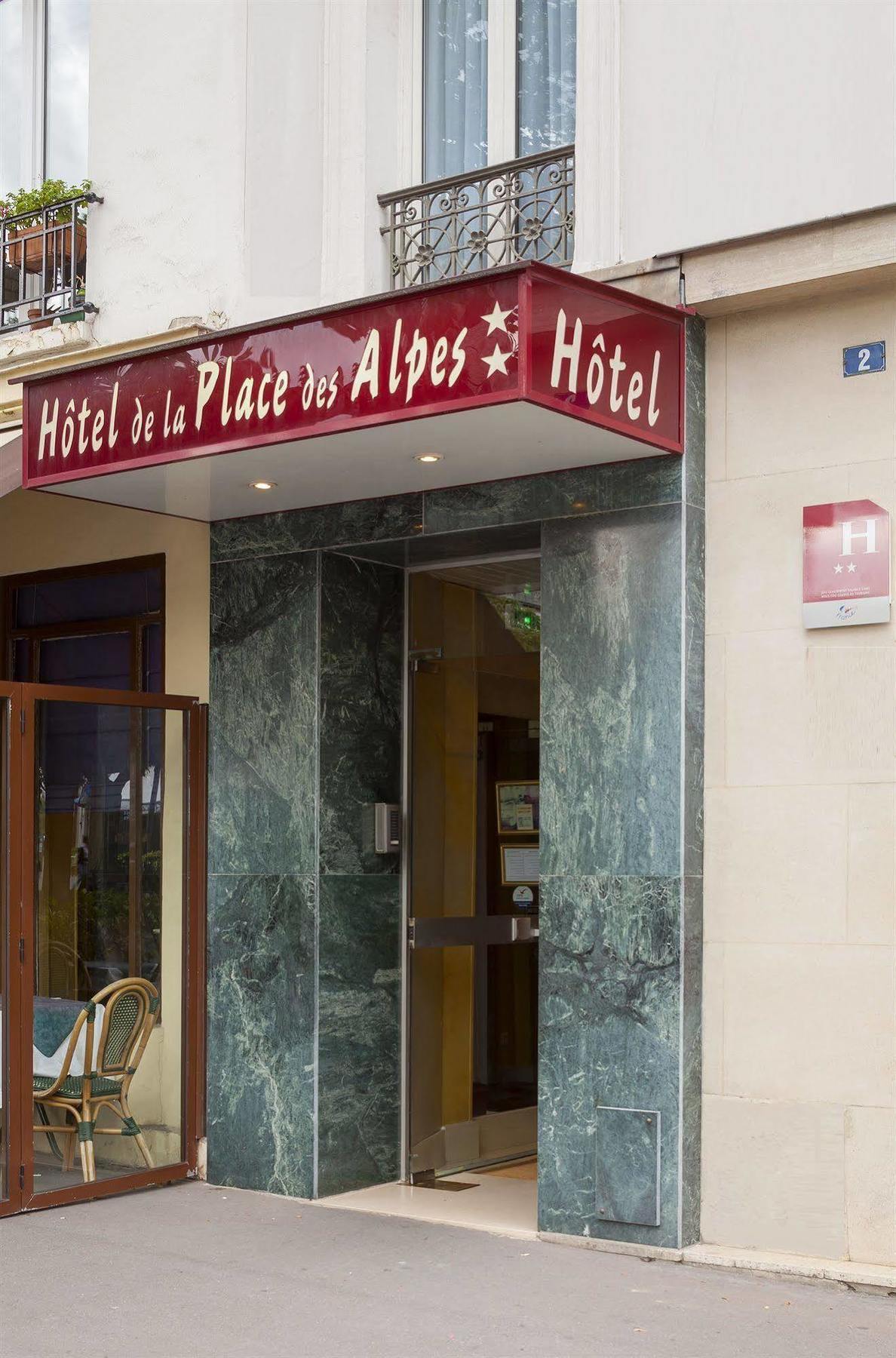 Hotel De La Place Des Alpes Paris Exterior foto